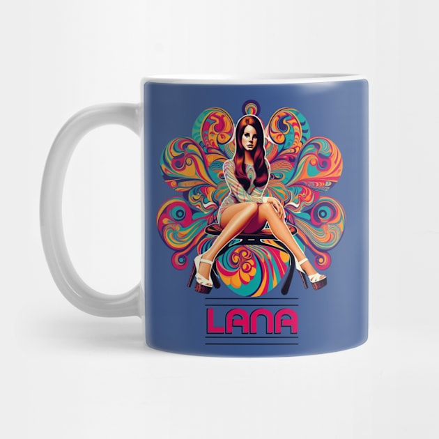 Lana Del Rey - 1960s Psychedelic by Tiger Mountain Design Co.